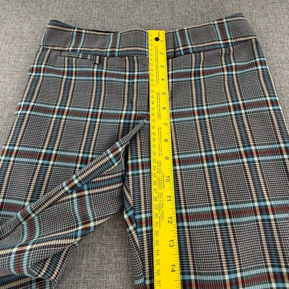 Express Design Studio Editor Capri Wide Pants Plaid Size 4 Flat Front. - Picture 8 of 13